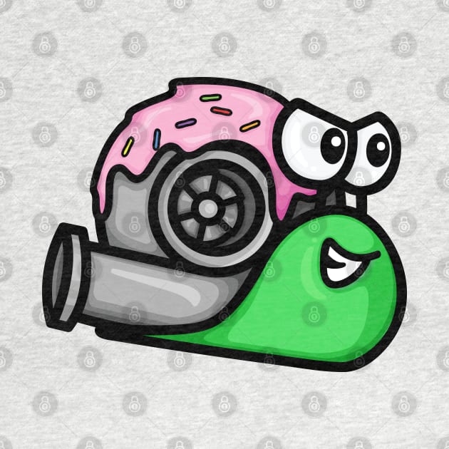 Turbo Snail - Blue and Pink Donut by hoddynoddy